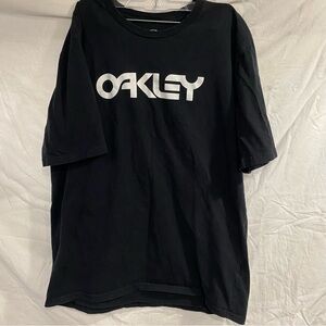 Oakley Black Tee with White Logo